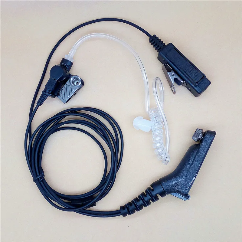 Гарнитура с микрофоном FBI PTT Air Tube для Motorola Radio APX2000 APX7000 APX6000 APX7500 DGP4150 + DGP5050 DGP5550 Walkie