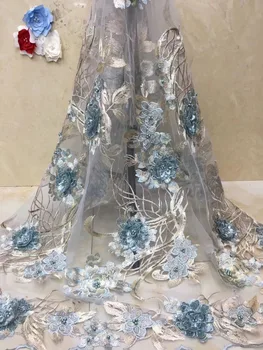 

top quality yaking-5.604 french lace fabric african lace fabric with embroidery mesh tulle fabric