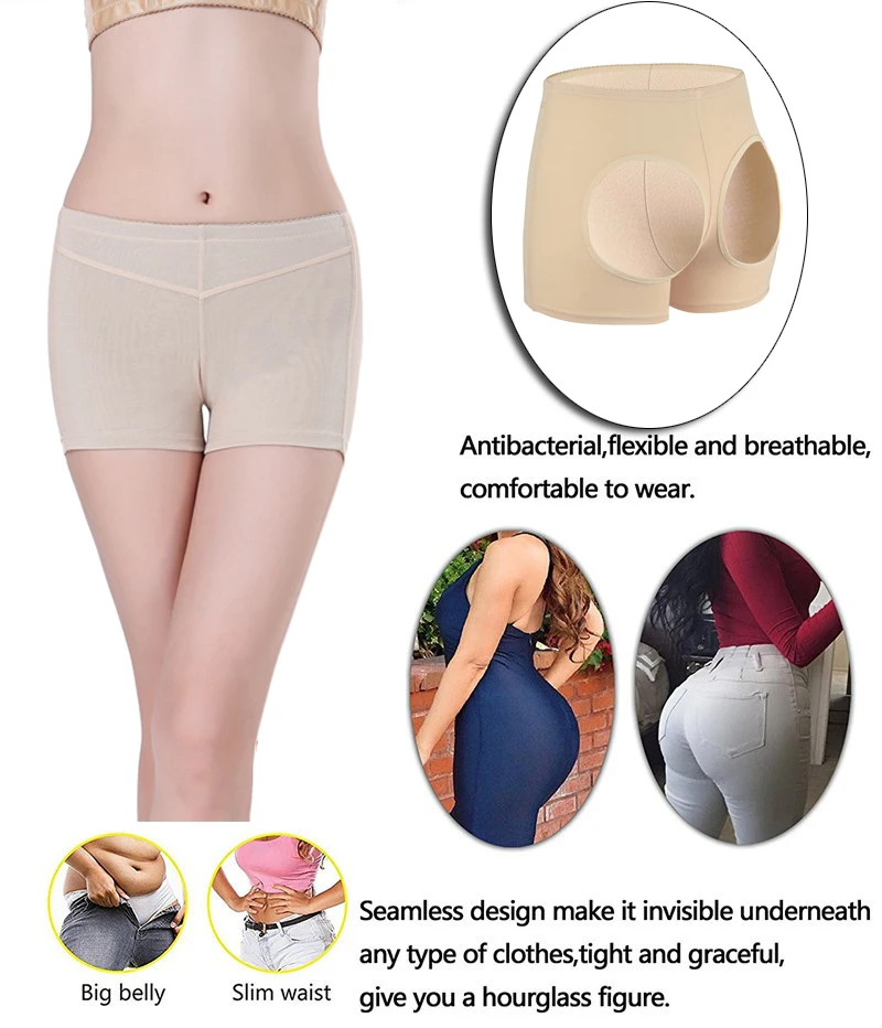 NINGMI Butt Lifter Corrective Underwear Briefs for Women Waist Trainer Body Shaper Control Panties Sexy Ass Up Panty Short shapewear for dresses