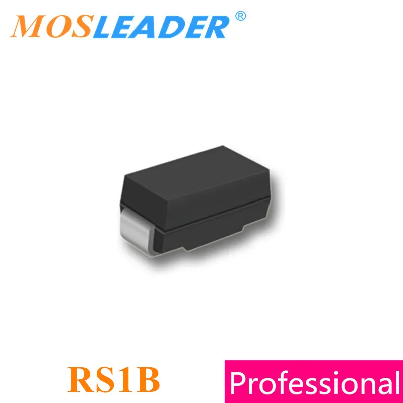 

Mosleader RS1B SMA 2000PCS DO-214AC 1A 100V SMB FR102 Made in China High quality
