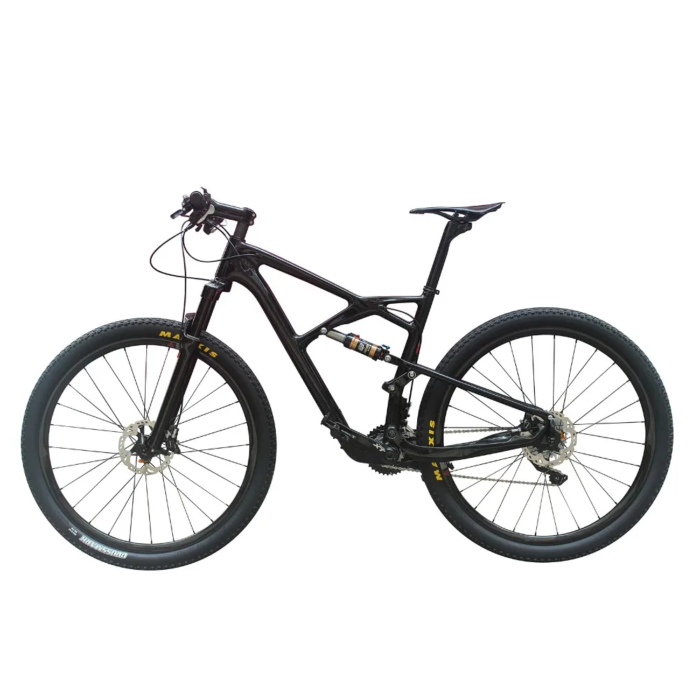 21 Speed 29er Full Suspension Frame Fork Carbon Mountain Complete Bike With Oil Disc Brake D881