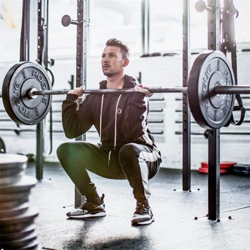 men Sport Suit Gym Sports Tracksuits-3