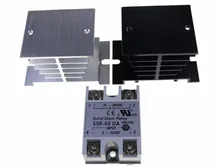 Conjunto Módulo de Relé de Estado Sólido SSR-60DA 1 60A/250 V 24 3-32 V DC Input-380VAC saída