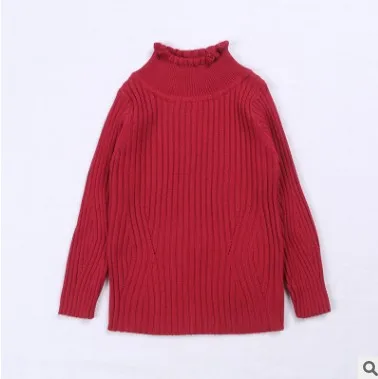 Детские Свитера для девочек осень-зима Свитера для девочек Карамельный цвет для мальчиков трикотажные свитера пуловеры детская одежда BC726 - Цвет: red