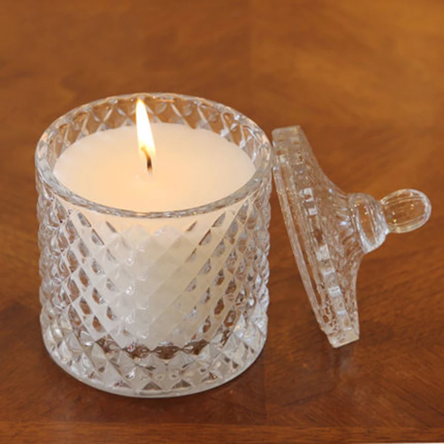 Buy Smoke free Glass aroma candles Decoration wedding