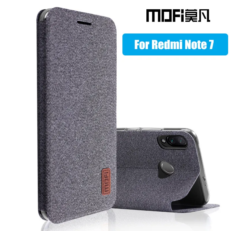 Dành Cho Xiaomi Redmi Note 7 Bao Note7 Lưng Vải Dẻo Silicone Bảo Vệ Coque MOFI Ban Đầu Redmi Note 7 pro