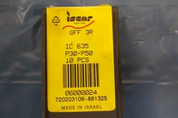 

10 PCS ISCAR CARBIDE INSERT GFF 3R IC635