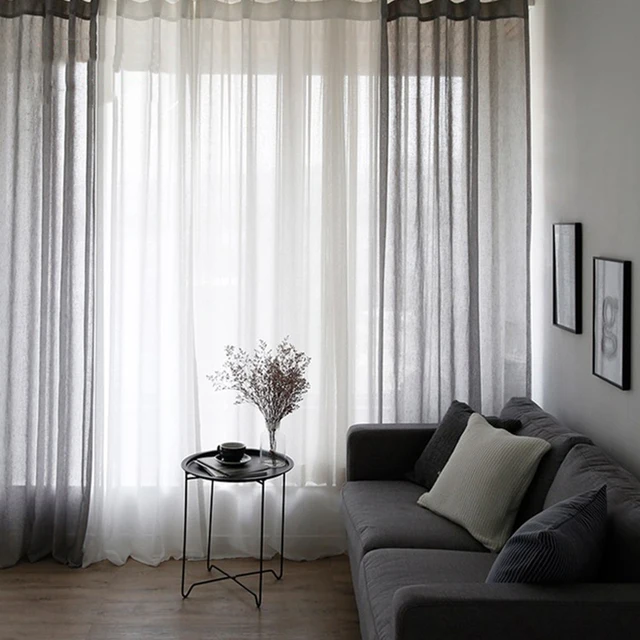 Best Offers Simple Modern Solid Color Floor Sheer Curtains for Bedroom Living Room White Gauze Window Screen Fabric Finished Thick Fabric Best Offers Simple Modern Solid Color Floor Sheer Curtains for Bedroom Living Room White Gauze Window Screen Fabric Finished Thick Fabric