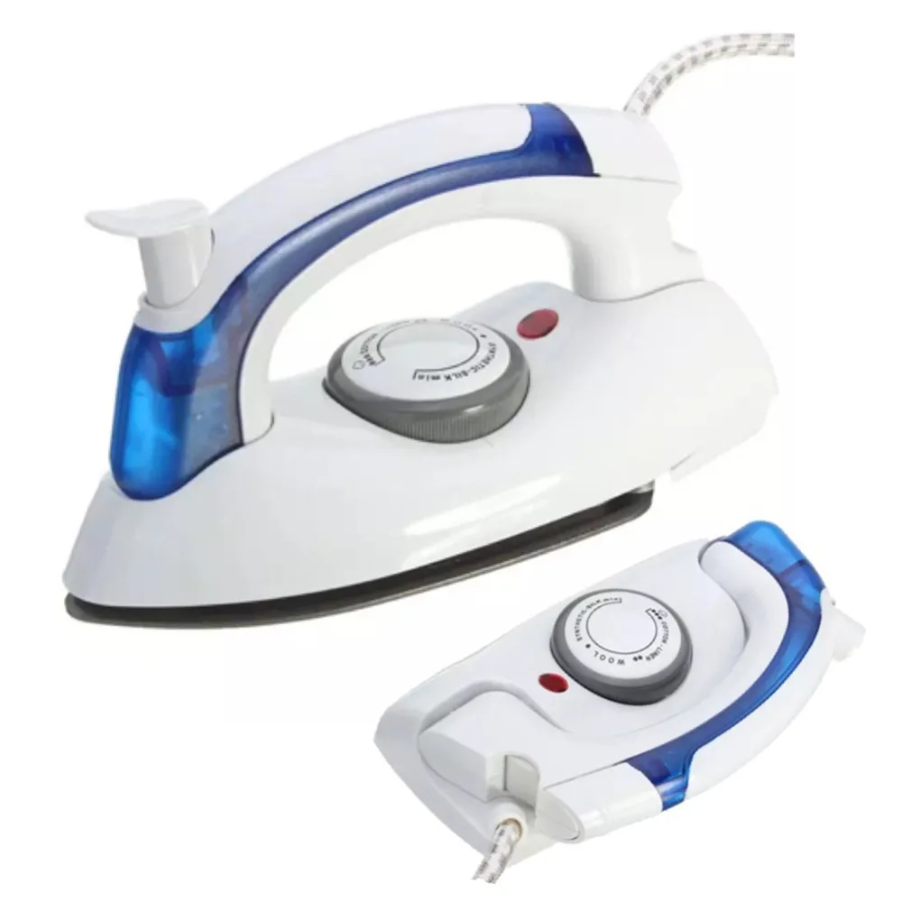 

Mini Portable Foldable Electric Steam Iron For Clothes With 3 Gears Teflon Baseplate Handheld Flatiron For Home Travelling