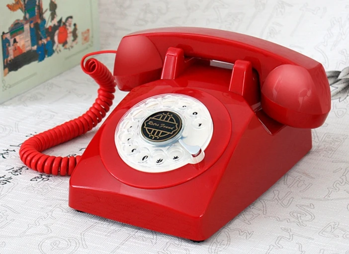 Поворотный номер HA1950 античный винтажный ретишный домашний телефон для пожилых людей