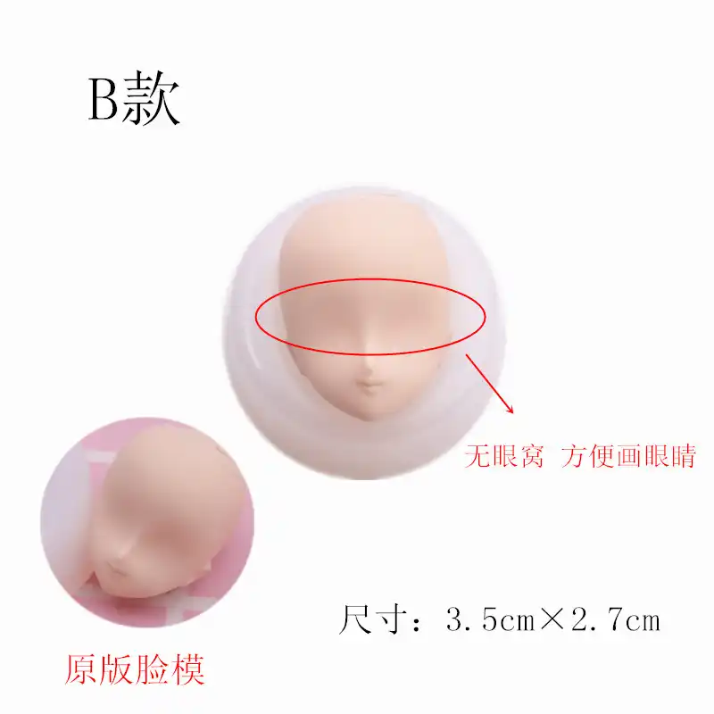 Argila cerâmica, silicone rosto argila boneca rosto molde dos desenhos animados proporcional masculino rosto feminino ferramentas de mão do molde