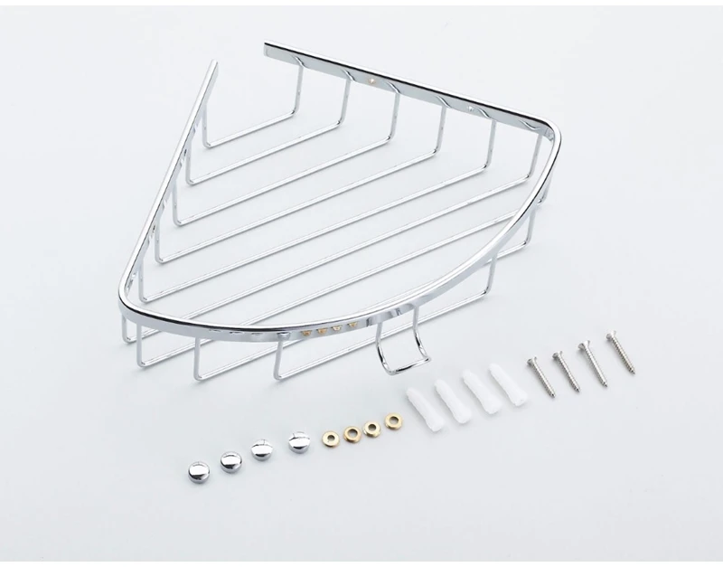 Xogolo модная ванная комната треугольник Душ корзина с крюком Медь хромирование один ярус угловая полка аксессуары хорошее качество