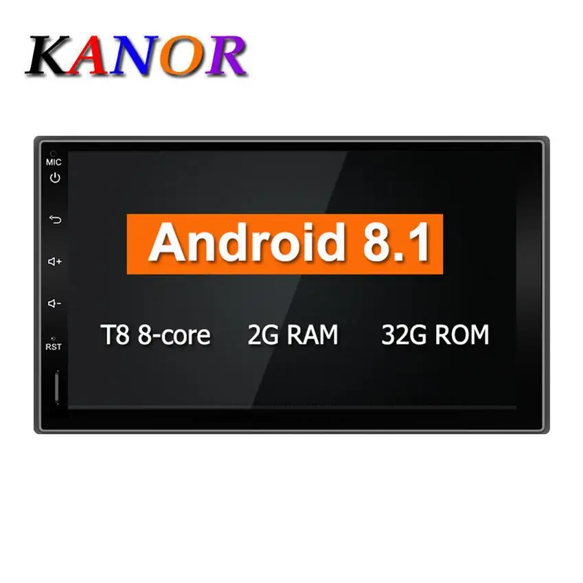 

KANOR 7inch 2G android 8.1 car dvd gps navigation radio video player stereo universal 2 din radio car multimedia player gps