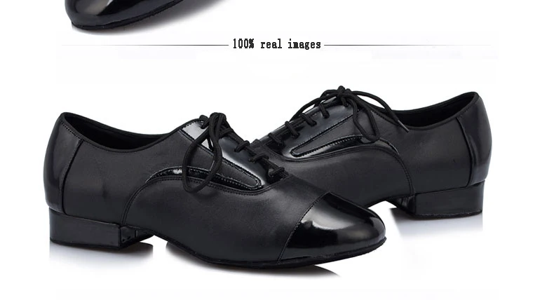 20161228_162520_050Professional Dance Shoes Brand Man Sports Latin Shoes Genuine Leather Upscale Fitness Breathable Adult Boy Social Sneakers 8001
