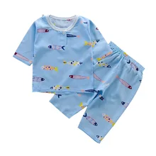 Весенняя мягкая Пижама для маленьких мальчиков, Новое поступление, детский пижамный комплект, детские пижамы, хлопковые пижамы для детей, пижамы для мальчиков и девочек