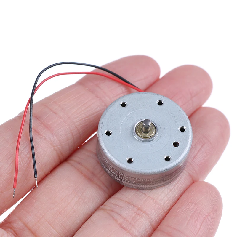 RF 400CA 12265 DC 3V 6V 5 9 V Mini 24mm Ультратонкий Круглый двигатель 400|Двигатель постоянного