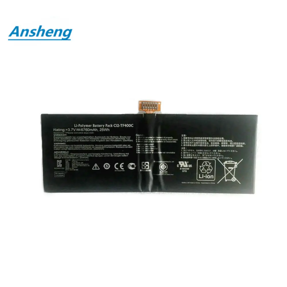 Ansheng 6760mAh C12 TF400C батарея для Asus VivoTab Smart ME400C 1ICP4/83/103 2 Tablet battery|Аккумуляторы мобильных
