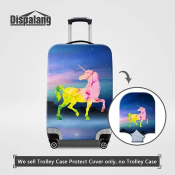 

Dispalang Unicorn Travel On Road Luggage Cover For 18-32 Inch Trolley Case Galaxy Diamond Pattern Travel Suitcase Protect Covers