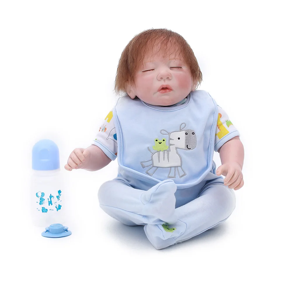 Куклы DollMai Bebes reborn boy 20 &quotМягкие силиконовые куклы baby для детей подарок play house toys