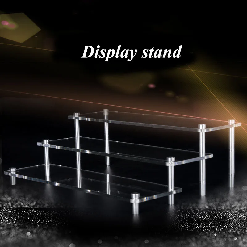 

Hand-made model clay ornaments display multi-function stepped display box step-type ornaments bracket toy