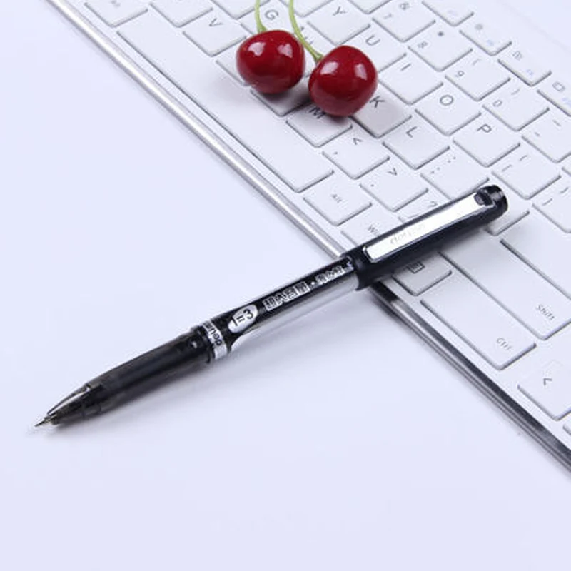 DELI Sea Whale Gel Pen 12 Pcs S33 Business Office Signature Pen 0.5mm Student Exam Dedicated Large Capacity Pen Writing Tools