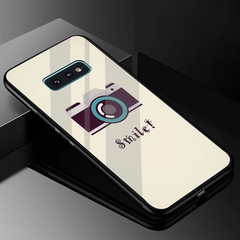 Стеклянный чехол для камеры Desxz TPU Samsung Galaxy Note 8 9 S10 S7 Edge S8 S9 Plus|Чехлы-накладки| |