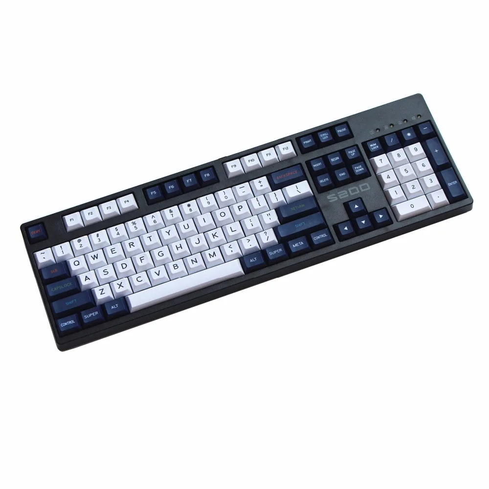

DSA PBT 145 keycaps Perfect Arc Spherical Keycap Five surfaces Dye-Sublimated Cherry MX Switch Keycaps for Mechanical keyboard