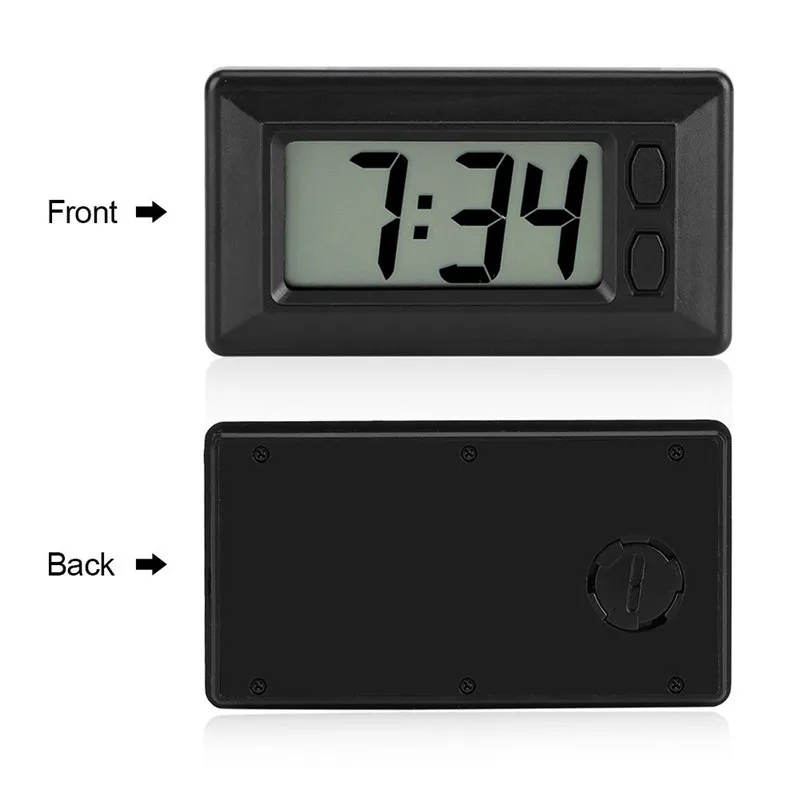 Ultra-thin Time Data LCD Screen Digital Display Superior Quality Convenient Fashion Clock With Calendar For Car Dashboard#291432 Ultra-thin Time Data LCD Screen Digital Display Superior Quality Convenient Fashion Clock With Calendar For Car Dashboard#291432