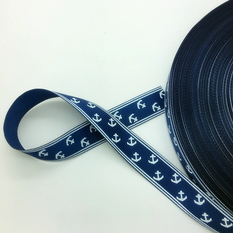 Бесплатная доставка 5 ярдов 3/4 '✠ мм Широкий Печатный Grosgrain лента для волос