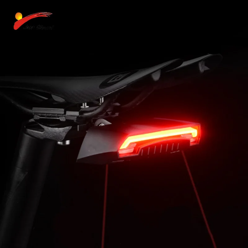 

Laser Bicycle Rear Light Turn Signal Taillight Safety Warning Cycling Accessories USB Charging Flashlight Bicycle Rear Lamp