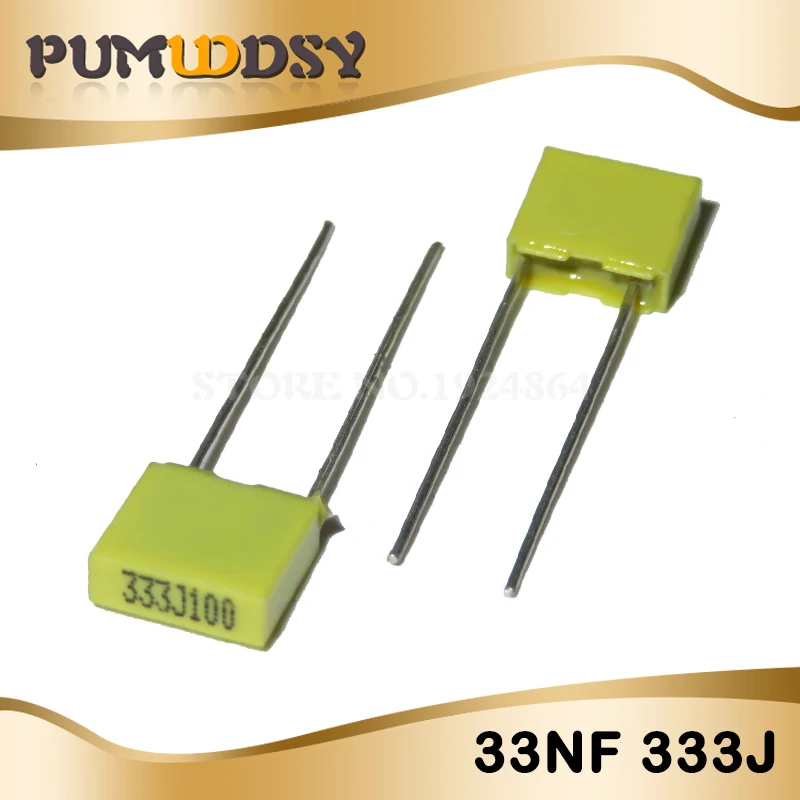 

20PCS Correction Capacitor 33NF 333J 100V 5mm Polypropylene Safety Plastic Film Capacitor New original free shipping