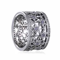 925 стерлингового серебра Forget Me Not 925a логотип серебро себе кольцо Fit Марка DIY оригинальный Шарм кольца подарок для девочки свадебные Вечерние