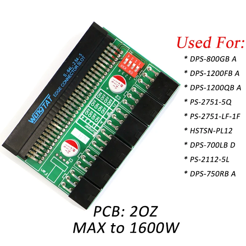 

Power Supply Server Breakout Board with 6x PCI-E 6Pin Port for Mining.