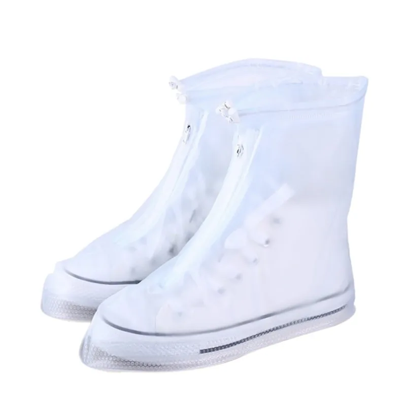 Водонепроницаемая защитная обувь, чехол для обуви унисекс на молнии, дождевые Чехлы для обуви с высоким верхом, противоскользящая обувь для защиты от дождя, s чехлы - Цвет: XXL