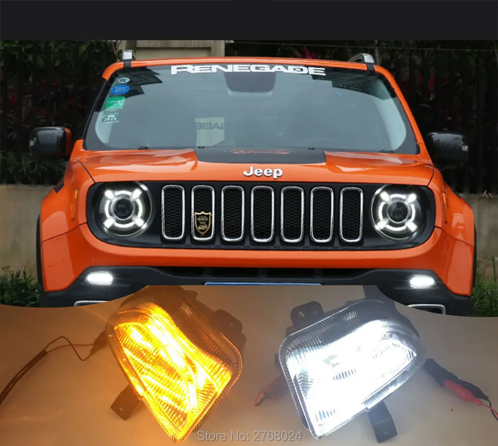 2x Auto LED tagfahrlicht DRL für jeep renegade 2016 2018 LED