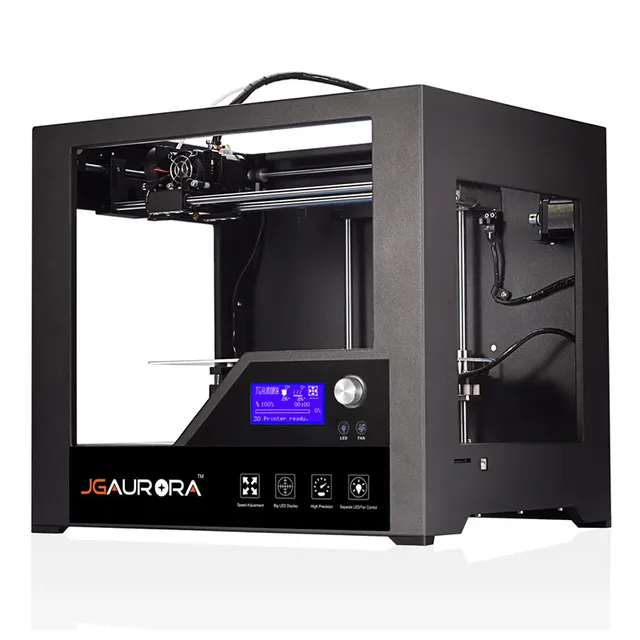 Cheap JGAURORA Z-603S 3D Printer Full Metal Frame with Heated Bed High Precision Build Size 280*180*180mm (11*7.1*7.1in)  3d Printing