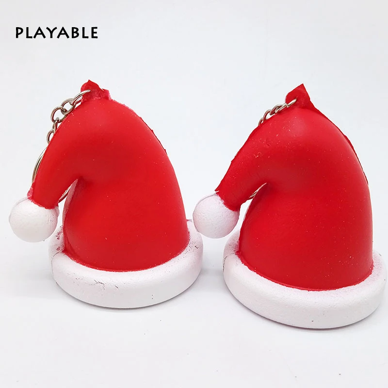 New Squishy Slow Rebound Christmas Hat PU Squeeze Toy Anti-pressure Decompression Gifts For Children | Игрушки и хобби