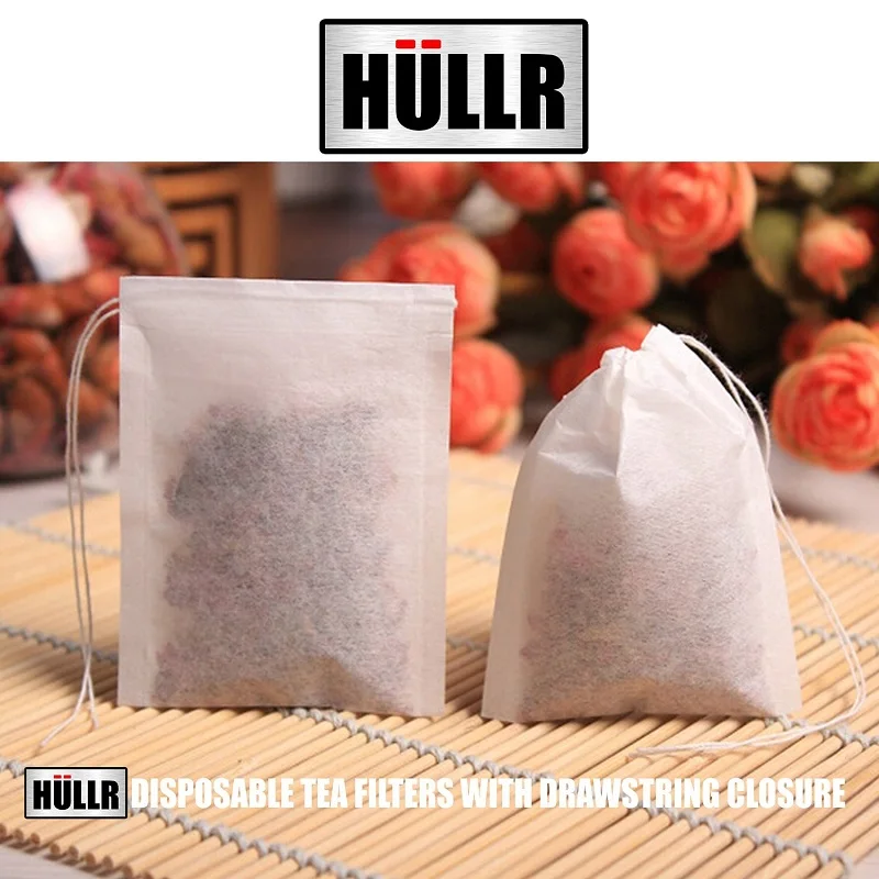 Disposable Tea Filter Bags, Tea Infuser, Drawstring Empty Tea Bags, 100