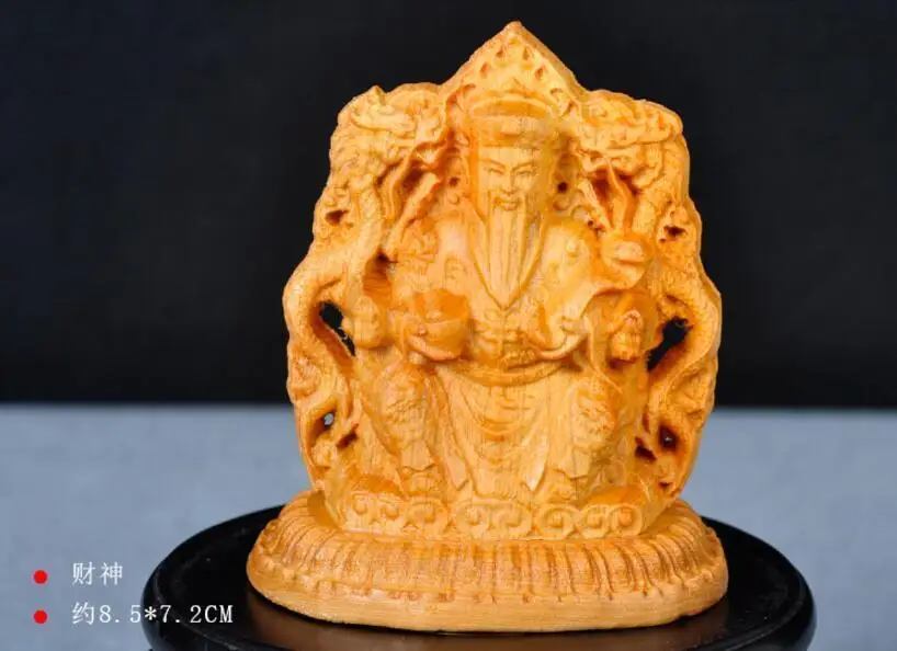 

Thuja sutchuenensis wood carved dragon RUYI wealth the god of wealth Mammon