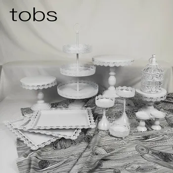 

Set of cake stand wedding cupcake stand set, cookie display tray set
