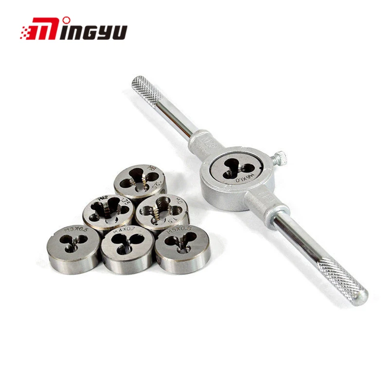 Buy 8PCS High Speed Steel Tap and Die Set Adjustable