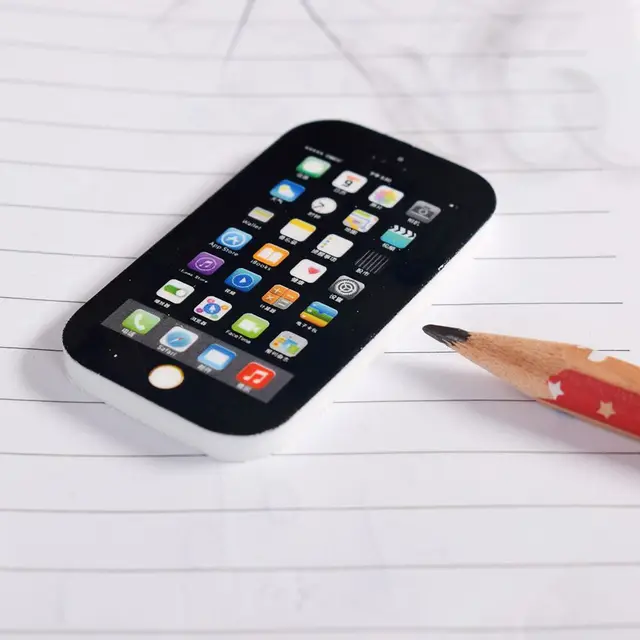 Small Size 2PCS fancy iphone shape eraser / phone eraser / gift eraser