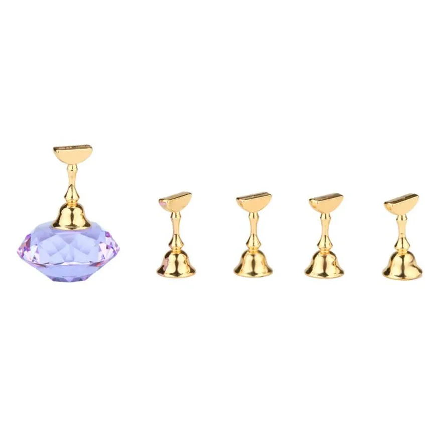 

New Nail Art Equipment 1Set Chess Board Magnetic Nail Art Tip Crystal Stand Set Salon Display Holder DIY Nails Design 30