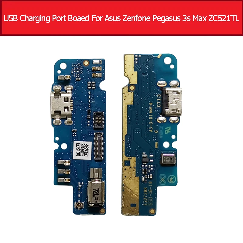 

USB Charging Jack Port Board For Asus Zenfone 3S Max ZC521TL/X00GD Microphone Micro Dock Plug Connector Board Replacement Parts