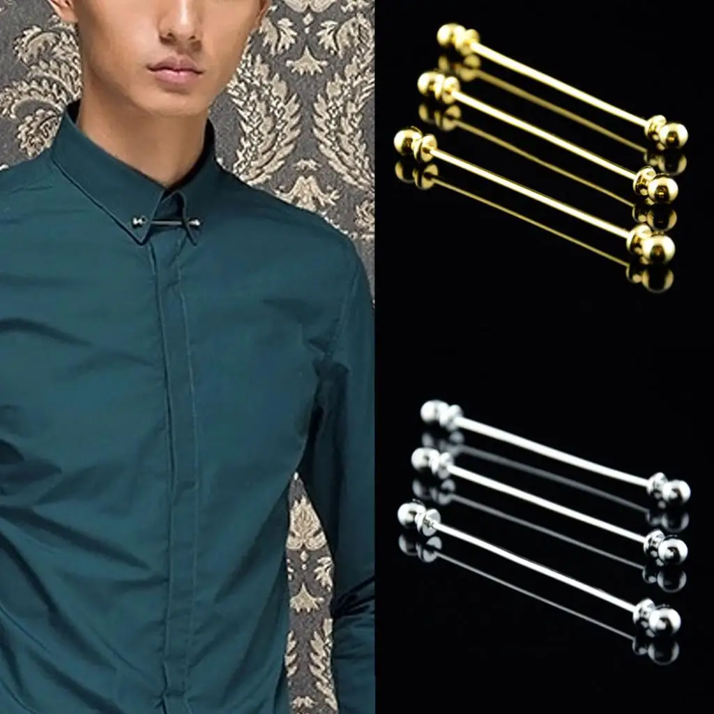 Initiatief Kustlijn Knorrig Men's Vintage Round Head Shirt Collar Clip Bar Pin Clip Tie Brooch Necktie  Special And Classic Design - Tie Clips & Cufflinks - AliExpress
