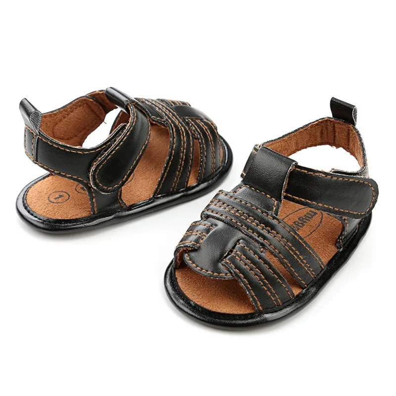 Classic Summer Shoes Baby Boys Soft Leather Shoes Babs Boys Summer