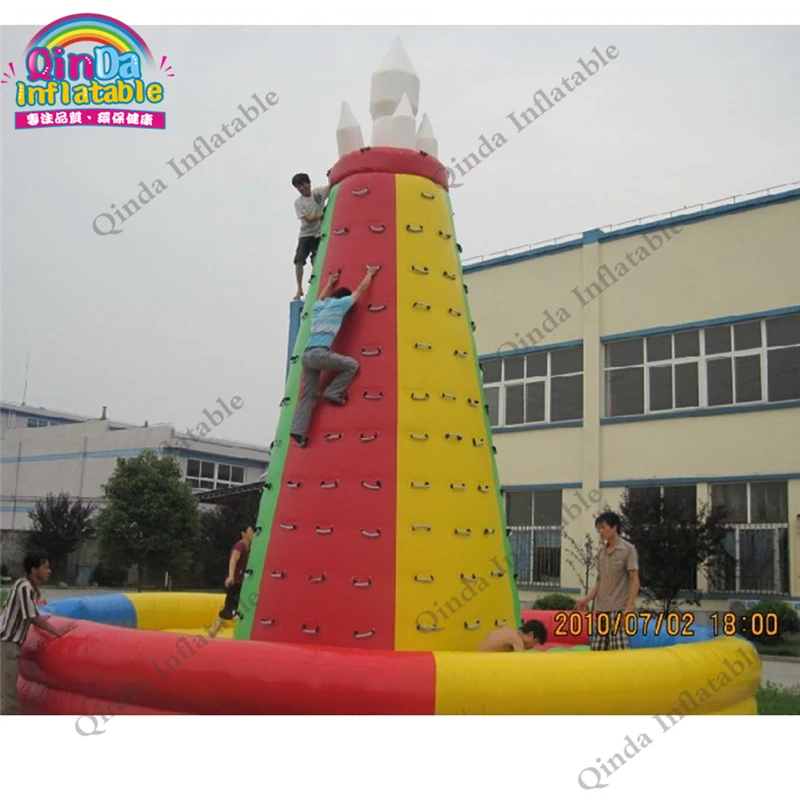 6 м* 6 м* 5 м надувные скалолазание в помещении скалолазание стены для детей и взрослых забавные игры с бесплатным воздуходувкой