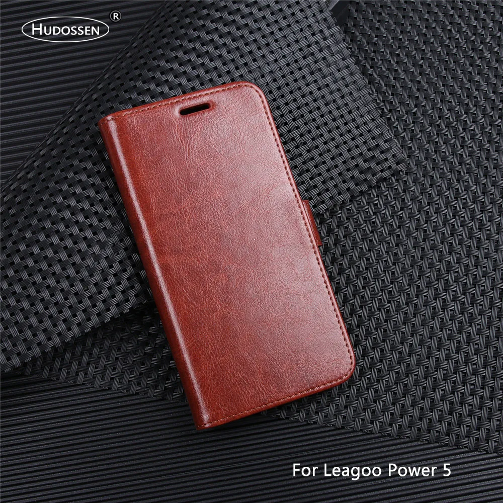 Чехол HUDOSSEN для Leagoo Power 5 99 дюйма роскошный чехол-кошелек из искусственной кожи