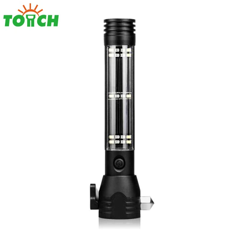 Multi Function Powerful Solar Escape Rescue Flashlight Car Emergency Safety Hammer Torch Usb Power Bank Cob Led Linterna Led Linterna Torch Usbrescue Flashlight Aliexpress