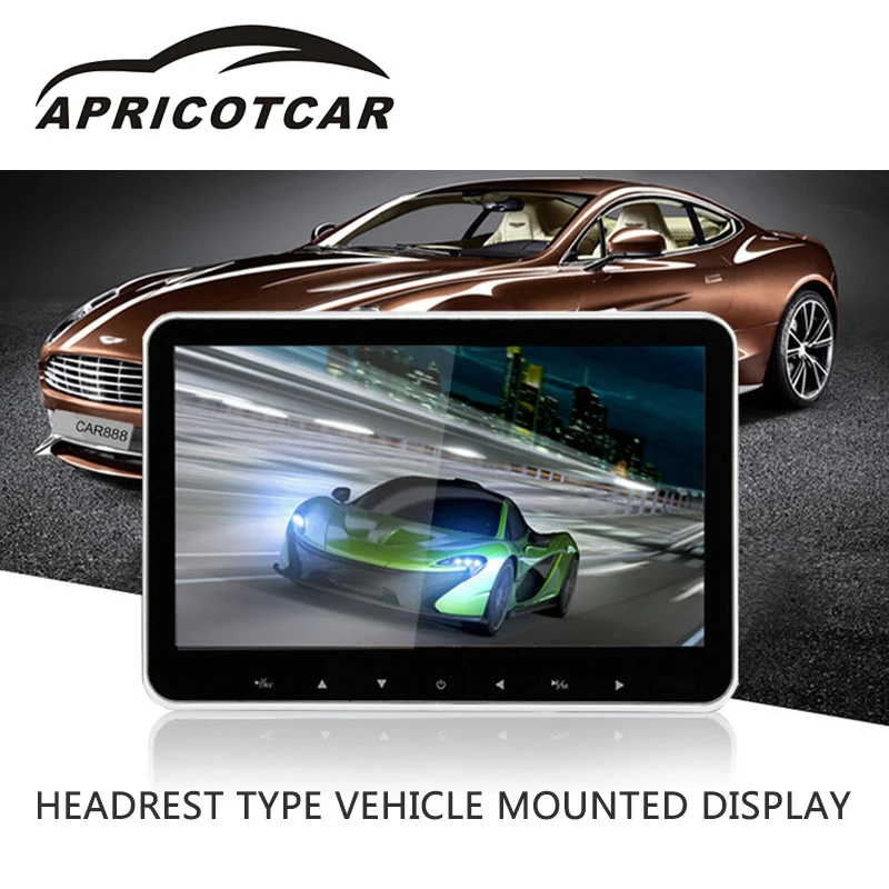 

Car Screen 10 Inch MP5 Multimedia Video Player HD 1080P LCD Rear Recreation Seat Headrest Type Vehicle Mounted Display Monitors